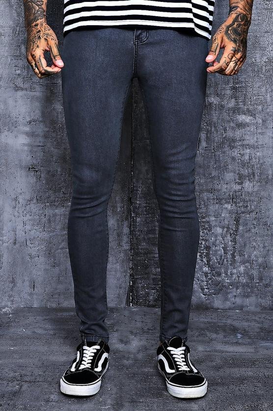 black skinny tight men jeans super stretch denim jeans