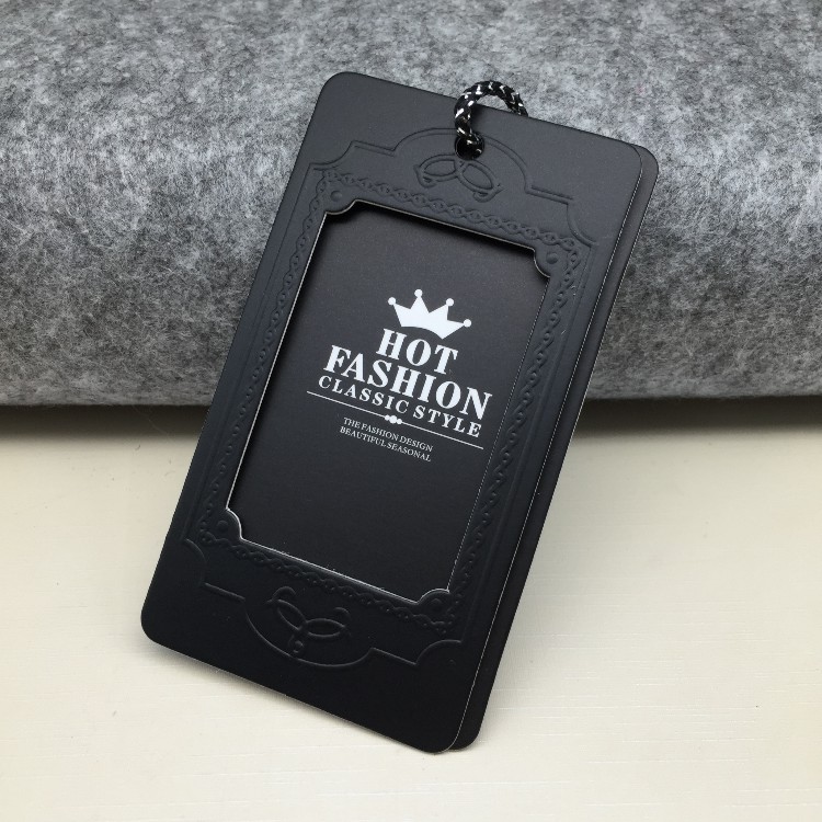 Custom Logo hollow out 3D Swing Hang Paper Tags For garment